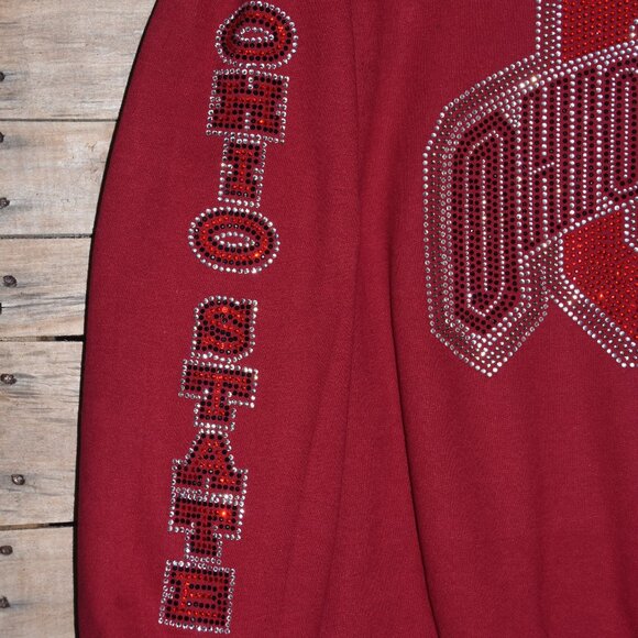 Ohio State rhinestone sweatshirt designs on sleeves S M L XL … - Picture 3 of 7